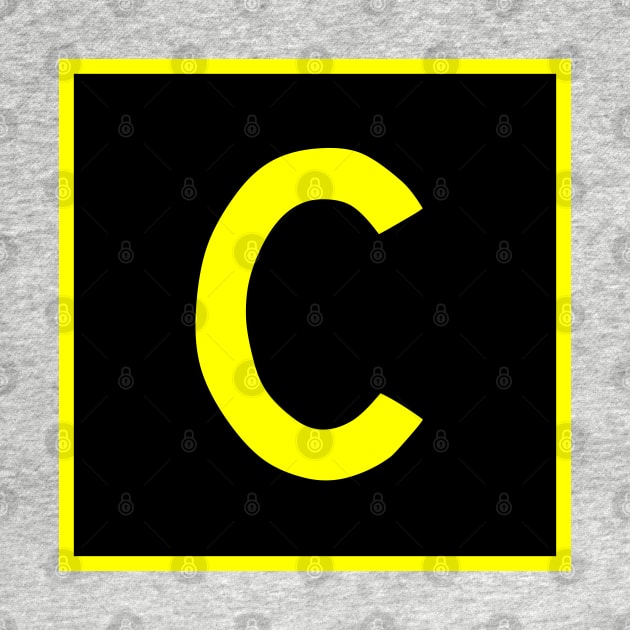 C - Charlie - FAA taxiway sign, phonetic alphabet by Vidision Avgeek